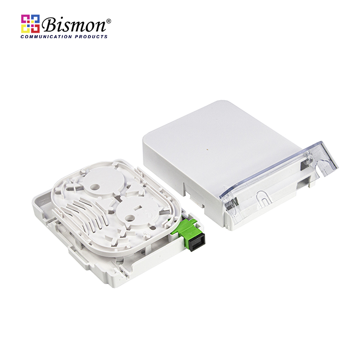 กล่องเก็บสาย fiber optic 1 Port Optical Fiber Wall Outlet FTTx Box with cover(กล่องเปล่า)